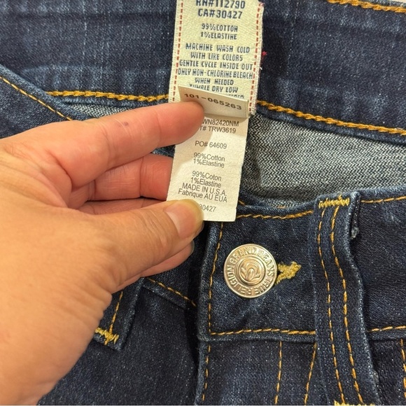 TRUE RELIGION BRAND JEANS “JOEY” boot cut flare Women's Blue Denim Pants 27 EUC - Picture 9 of 15